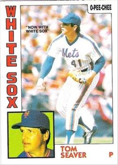 1984 O-Pee-Chee Baseball Cards 261     Tom Seaver#{Now with White Sox